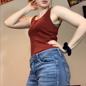 Maroon Tank Top Undershirt